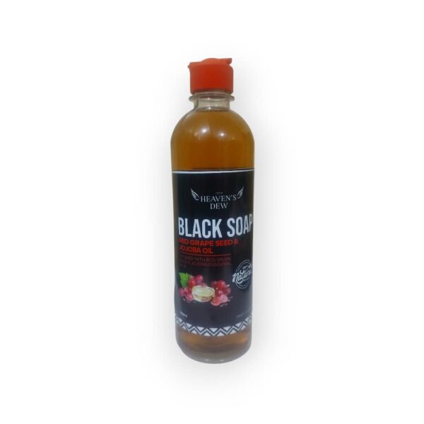 HEAVEN'S DEW Black soap Gel ( Red Grape seed and Jojoba oil)