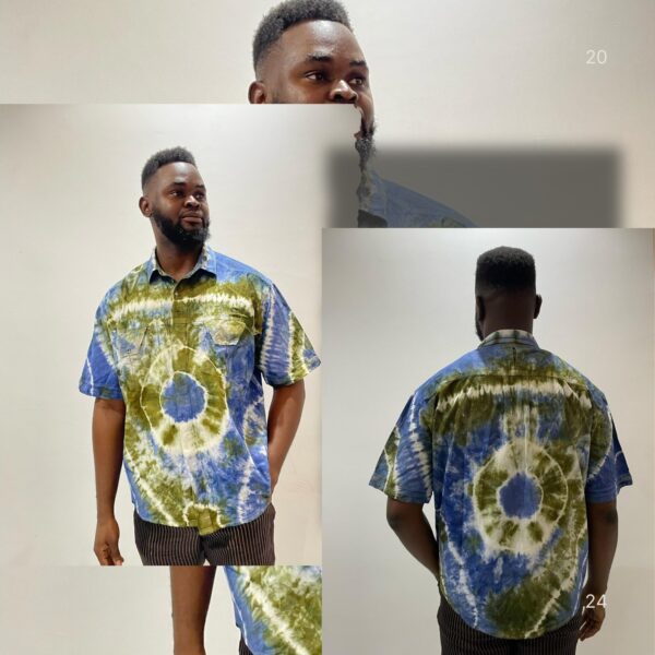 Eme's Designs Customized Adire Shirt For Male