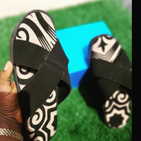 Cris Cross suede slide - Image 2