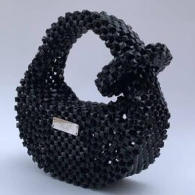 Hand made Black beaded bag