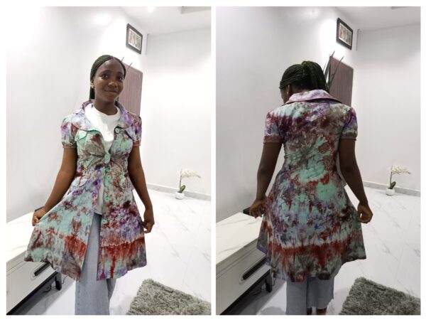 Eme's Designs Customized Handmade Adire Dress