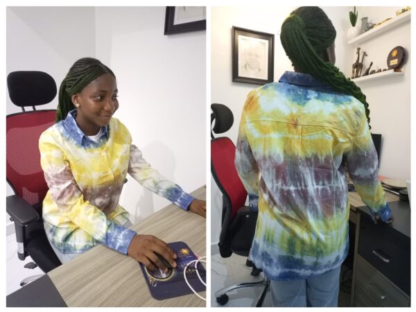 Eme's Designs Customized  Adire Shirt For Female