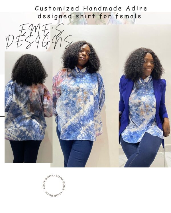 Eme's Designs  Adire Shirt For Female