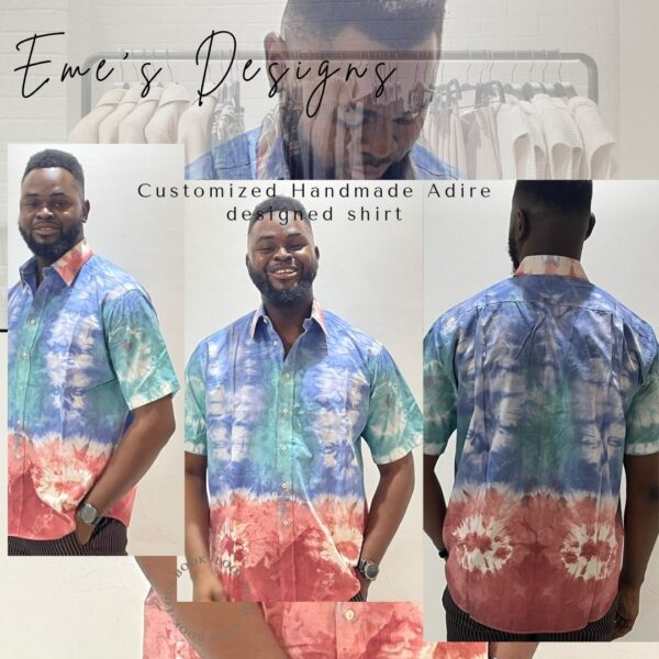 Eme's  Adire Shirt For Male