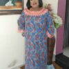 African Ankara embroidery kaftan for women - Image 2