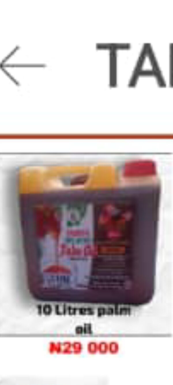 Taddith Palm oil 10 Litres - Image 2